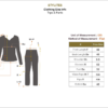 Stylites Bohemian Long Sleeve Crop Top and Pants Set Size Chart