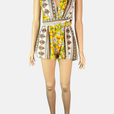 Stylites Bohemian Romper Shorts with Long Drape