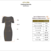 Stylites Pleated Short Sleeve Midi Dress Size Chart