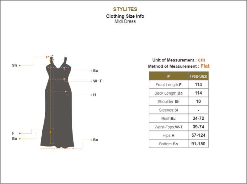 Stylites Pleated Short Shoulder Sleeves Midi Dress