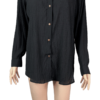 Stylites Linen Button Up Long Sleeve Blouse