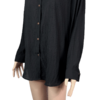 Stylites Linen Button Up Long Sleeve Blouse