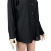 Stylites Linen Button Up Long Sleeve Blouse