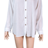 Stylites Linen Button Up Long Sleeve Blouse