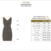 Stylites Jersey Bodycon Sleeveless Knee-Length Dress Size Chart