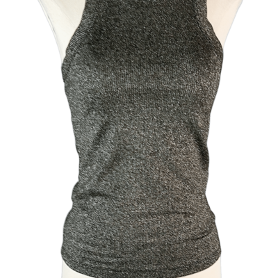 Stylites Glittery Silver Metallic Tank Top