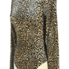 Stylites Knot Back Leopard Print Long Sleeve Bodysuit