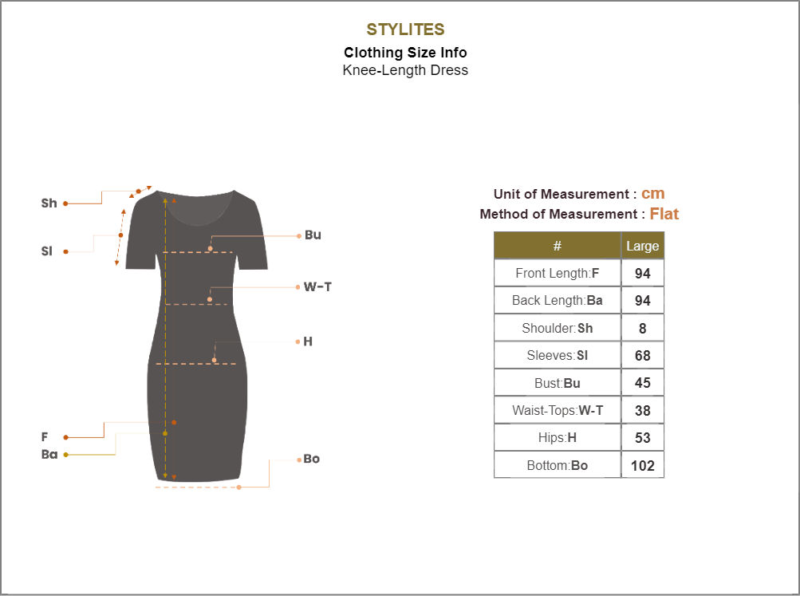 Stylites Women's High Neck Shoulder Padded See-Through Long Sleeve Knee-Length Dress Size Chart