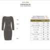 Stylites Retro Vintage Print Design Pearl Front-Button Lantern Long Sleeve Short Dress with Belt Size Chart