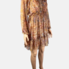 Stylites Zimmerman Inspired Bohemian Silk Long Sleeve Mini Dress with Matching Camisole