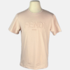 Stylites Fendi Roma Men's Round Neck Shirt with Embossed "FENDI ROMA" Front Print Size Chart