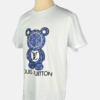 Stylites Louis Vuitton Round Neck Shirt with Louis Vuitton Blue Teddy Bear Front Print