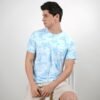 Stylites Nike Round Neck Shirt with Light Blue Camouflage Design and Nike AIr Logo Prints