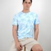 Stylites Nike Round Neck Shirt with Light Blue Camouflage Design and Nike AIr Logo Prints