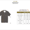 Stylites Under Armor Zip Up Polo Shirt with Black Under armor Logo on Left Chest and a "UNDER ARMOR" Text and Circular Loops Sillhouette Front Print Size Chart