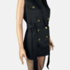 Stylites Vest Dress with Two Breast Pockets and included Cloth Belt