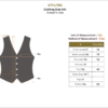 Stylites Vest Dress with Two Breast Pockets and included Cloth Belt Size Chart