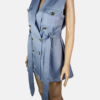 Stylites Vest Dress with Two Breast Pockets and included Cloth Belt