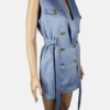 Stylites Vest Dress with Two Breast Pockets and included Cloth Belt