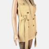 Stylites Vest Dress with Two Breast Pockets and included Cloth Belt